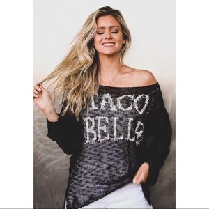 NWOT Judith March Taco Belle Open Knit Sweater
